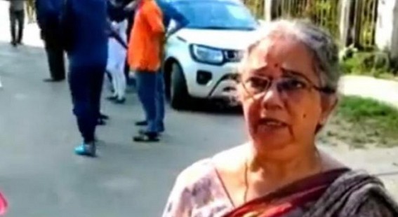 Senior Citizens beaten up by BJP goons at North Gate, Agartala